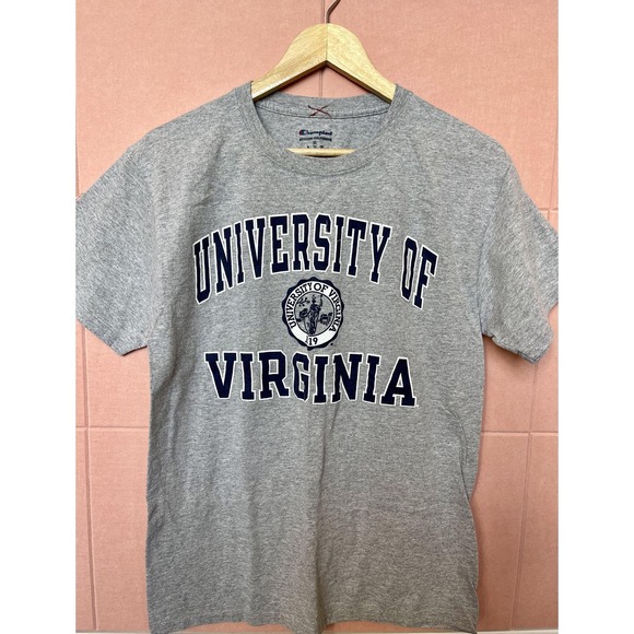 University of Virginia Shirt Mens Medium Gray NCAA College Short Sleeve UVA - Picture 1 of 4